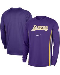 Nike - Los Angeles Lakers 2025/26 Authentic Pre-game Legend Dri-fit Long Sleeve Shooting Shirt - Lyst