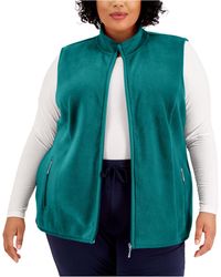 macys plus size vest