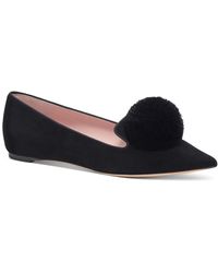 Kate Spade - Amour Pom Pom Pointed-toe Slip-on Flats - Lyst
