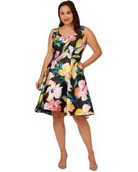 Adrianna Papell - Plus Size Mikado High-low Dress - Lyst