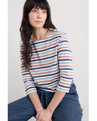 Seasalt Cornwall - Sailor Quarter Sleeve Top - Lyst