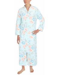 women's long zipped dressing gowns