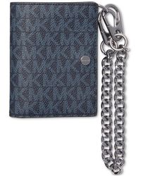 Michael Kors - Zip Billfold Logo Wallet & Chain - Lyst