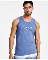 BOSS - Boss By Beach Logo Tank Top - Lyst