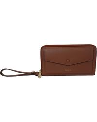 Lodis - Stacey Zip Around Leather Wallet - Lyst