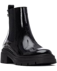 Xti - Patent Leather Chelsea Booties By - Lyst