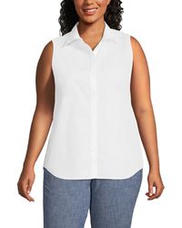 Lands' End - Plus Size Wrinkle Free No Iron Shirt - Lyst