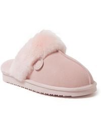 Dearfoams - Fireside By Sydney Genuine Shearling Scuff Slipper - Lyst