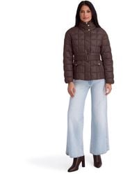 Kensie - Quilted Puffer Funnel Neck Jacket - Lyst
