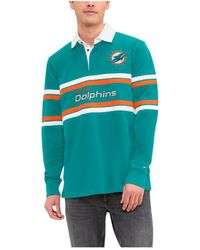 Tommy Hilfiger - Miami Dolphins Cory Varsity Rugby Long Sleeve T-shirt - Lyst