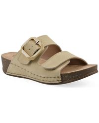 White Mountain - Fearful Slip-on Wedge Sandals - Lyst
