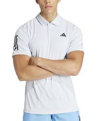 adidas - 3-stripes Short Sleeve Performance Club Tennis Polo Shirt - Lyst