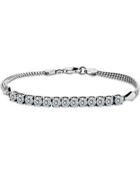 Giani Bernini - Cubic Zirconia Beaded Chain Bracelet - Lyst
