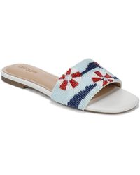 On 34th - Parvatii Square Toe Flat Sandals - Lyst
