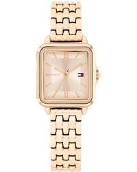 Tommy Hilfiger - Quartz Rose Gold-tone Stainless Steel Bracelet Watch - Lyst