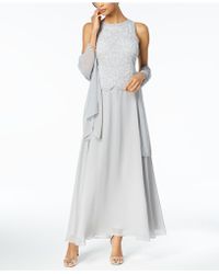 j kara beaded handkerchief dress