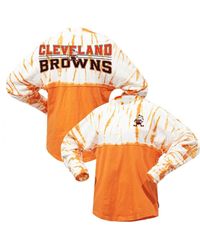 Fanatics - Distressed Cleveland Browns Vintage-like Bamboo Spirit Jersey Long Sleeve T-shirt - Lyst