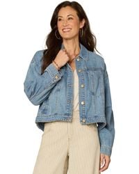 Democracy - Petite Oversized Barrel Sleeve Collared Jacket - Lyst
