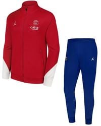 Nike - 2-piece Red/blue Paris Saint-germain 2024/25 Fourth Strike Full-zip Track Jacket And Pants Set - Lyst
