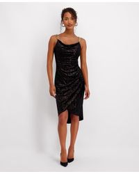 Siena Jewelry - Cowl Neck Midi Dress - Lyst