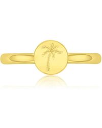 Roxy - Waterproof Yellow Palm Tree Toe Ring - Lyst