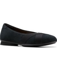 Clarks - Jazmynn Gem Round Toe Flats - Lyst