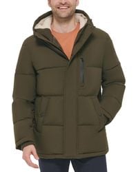Cole Haan - Puffer Coat With Fleece-lined Hood - Lyst