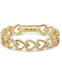 DEVATA - Sweet Heart Ring In 14k Size 8 Approx. 1.8 Grams. - Lyst