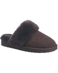 French Connection - Fur Band Open Slipper - Lyst