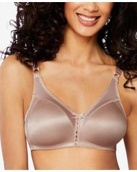 Bali - Double Support Tailored Wireless Lace Up Front Bra 3820 - Lyst