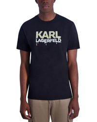 Karl Lagerfeld - Drip Logo Graphic T-shirt - Lyst