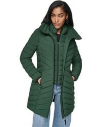 DKNY - Bibbed Packable Puffer Coat - Lyst