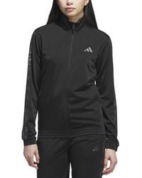 adidas - Animal-print Stripe Tricot Track Jacket - Lyst