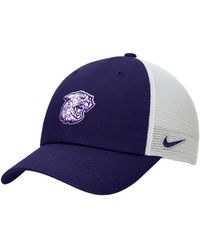 Nike - Purple/white Kansas State Wildcats Vintage Club Trucker Adjustable Hat - Lyst