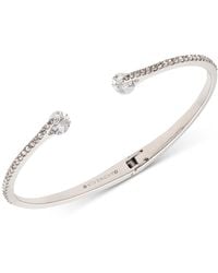Givenchy - Crystal & Pave Hinged Bangle Bracelet - Lyst
