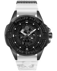 Philipp Plein - The Skull White Silicone Strap Watch 44mm - Lyst