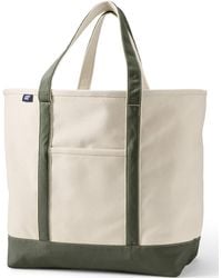 Lands' End - Extra Large 5 Pocket Open Top Canvas Tote Bag - Lyst