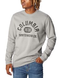 Columbia - Gem Logo Trek Crew Sweatshirt - Lyst