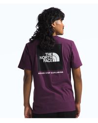 The North Face - Box Logo Crewneck Short-sleeve T-shirt - Lyst