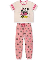 Disney Minnie Mouse Ladies Sketch Short Sleeve Pyjamas Set 