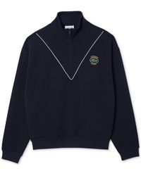 Lacoste - Relaxed Fit Half-zip Long Sleeve Track Jacket - Lyst