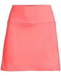 Lands' End - Active High Impact High Rise Flat Front Skorts - Lyst