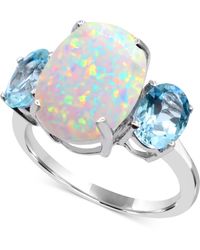 Macy's - Lab Grown Opal & Sky Blue Topaz (2 Ct. T.w. - Lyst
