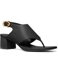 Michael Kors - Michael Kya Flex Mid Block Heel Thong Dress Sandals - Lyst