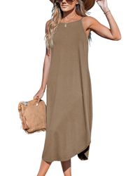 CUPSHE - Cami Midi Cover Up Dress - Lyst