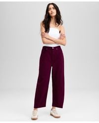 And Now This - High-rise Barrel-leg Jeans - Lyst