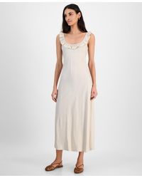 And Now This - Ruffle-trim Scoop-neck Slip Dress - Lyst