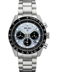 Seiko - Chronograph Solar Prospex Speedtimer Stainless Steel Bracelet Watch 41mm - Lyst