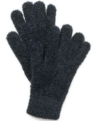 Charter Club Striped-cuff Chenille Gloves, Created For Macy's - Black