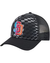 KTZ - San Diego Padres Gradient 9forty A-frame M-crown Trucker Adjustable Hat - Lyst